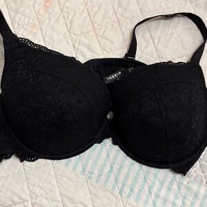 Torrid Elegant Black Lace Bra